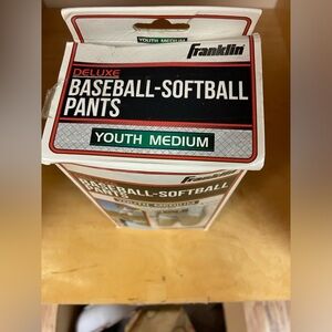 NEW FRANKLIN DELUX BASEBALL PANTS SIZE YOUTH MEDIUM